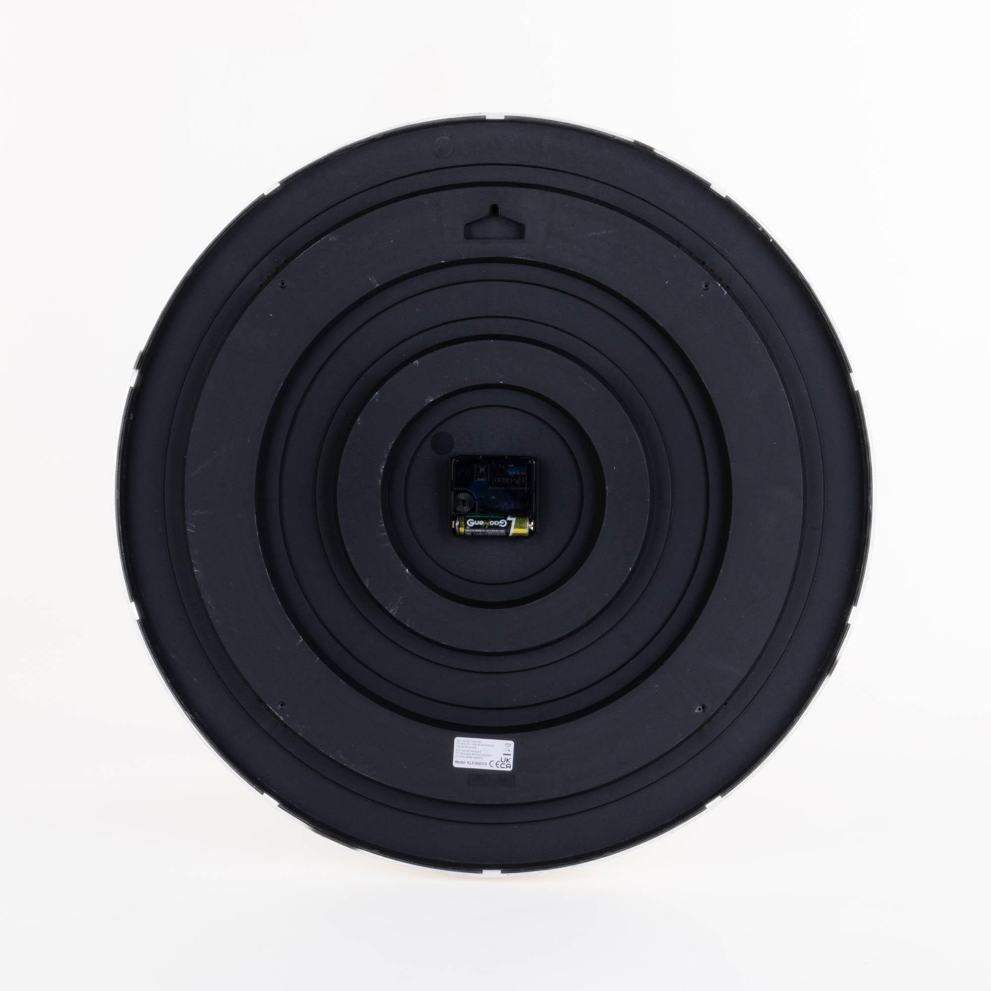 WANDUHR Küche minimalistisch Ø 50 cm - Weiß, Kunststoff (50/50/4.5cm) - Home Styling Collection