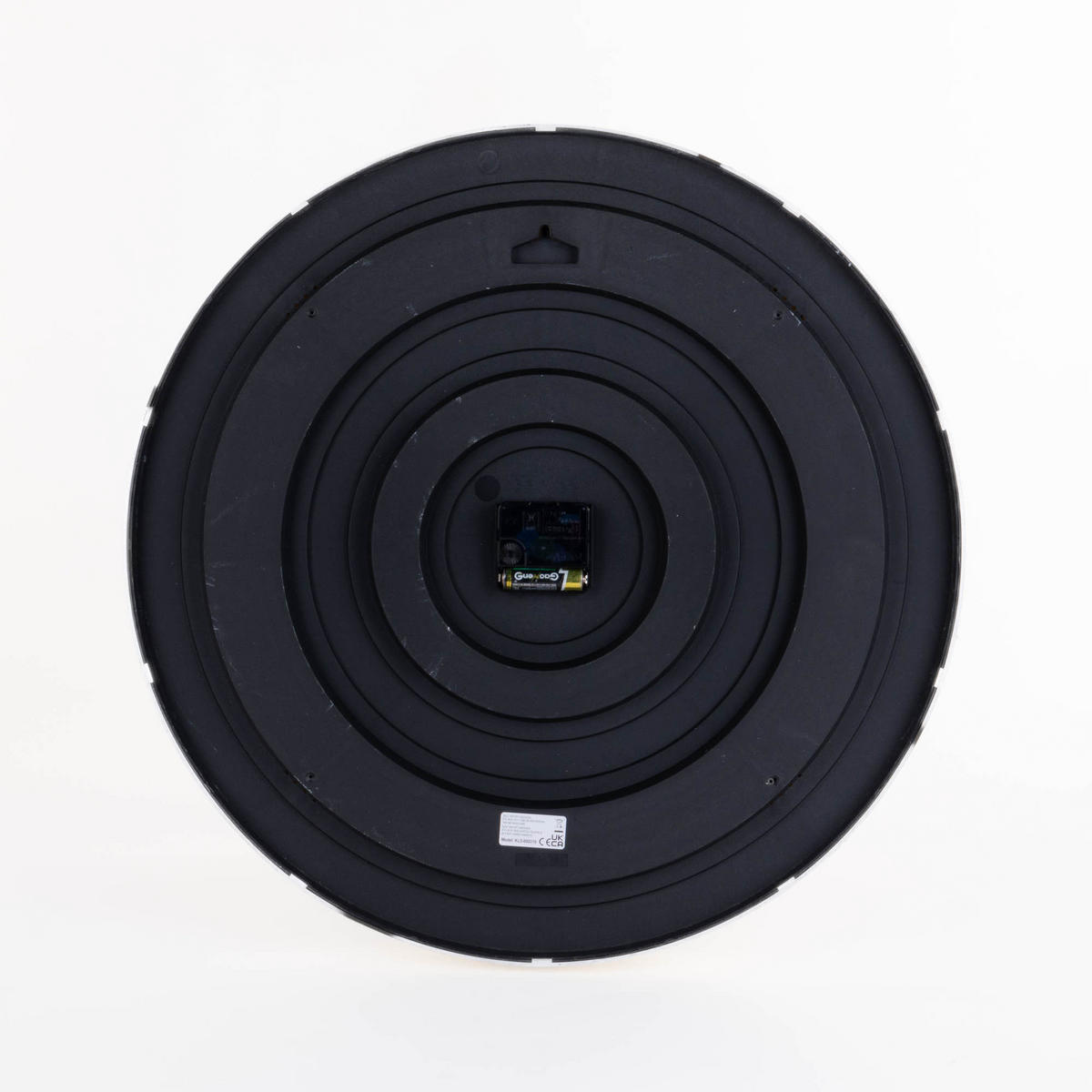 WANDUHR Küche minimalistisch Ø 50 cm - Weiß, Kunststoff (50/50/4.5cm) - Home Styling Collection