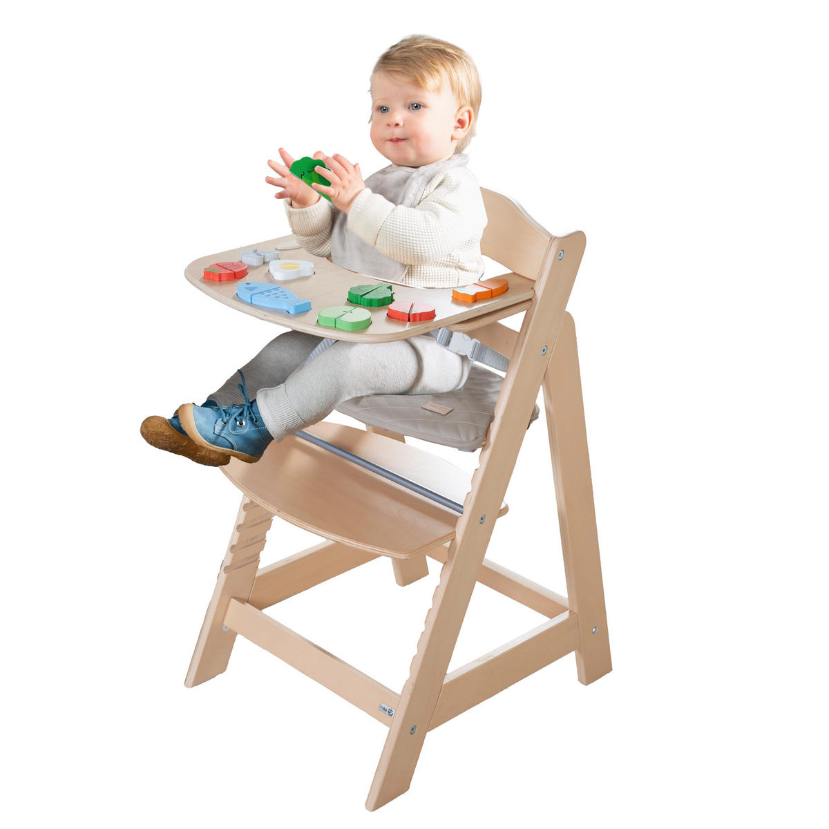 ESSBRETT mit Spielelementen - Sit Up Flex - Naturfarben, Holzwerkstoff (42/2/40cm) - Roba