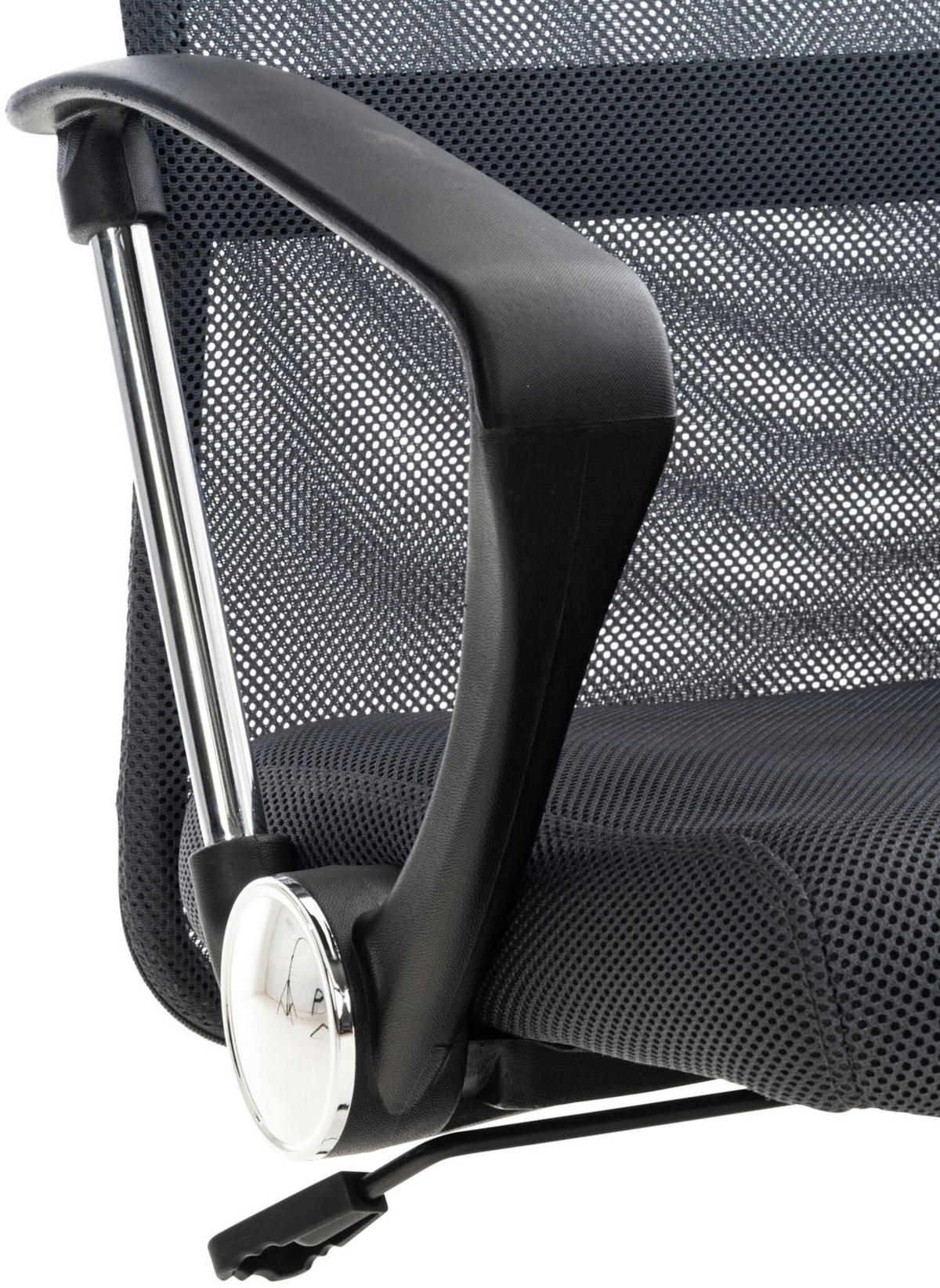 BÜROSTUHL Waterloo, Kunstleder Grau - Grau, Textil/Metall (60/118/53cm) - TPFLiving