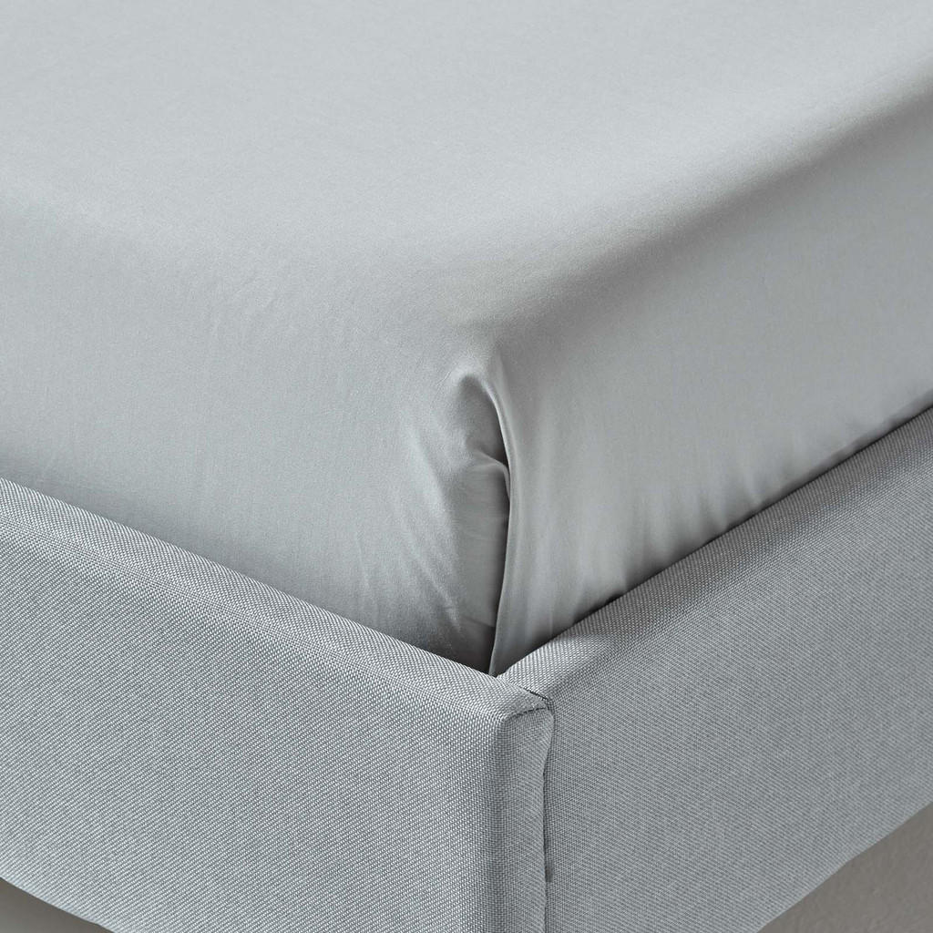 Thumbnail - Homescapes Bettlaken, Grau, Textil, Rechteckig, 240x300 cm, Oeko-Tex®, Schlaftextilien, Bettwäsche, Bettlaken