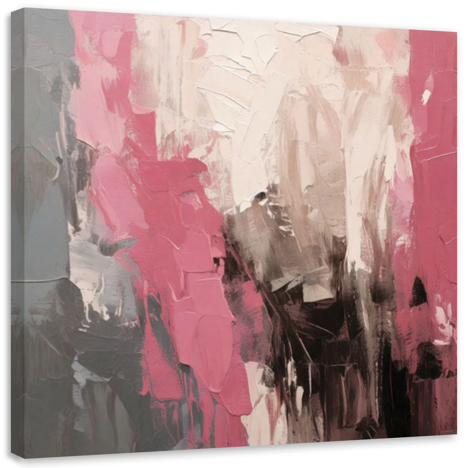 Feeby Leinwandbild Rosa 60x60 cm