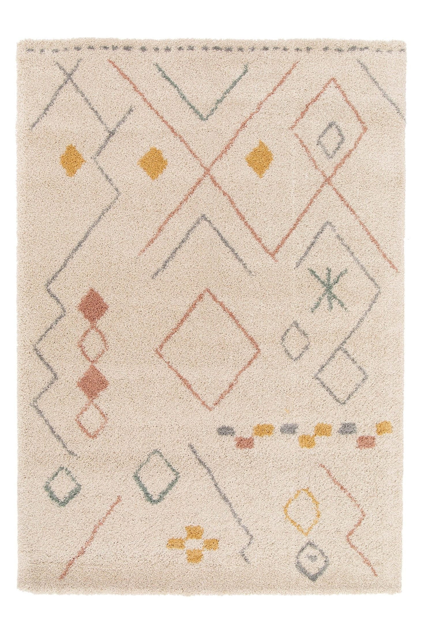 TEPPICH dicker und bequemer Shaggy beige - Beige, Textil (120/170cm) - AFK Living