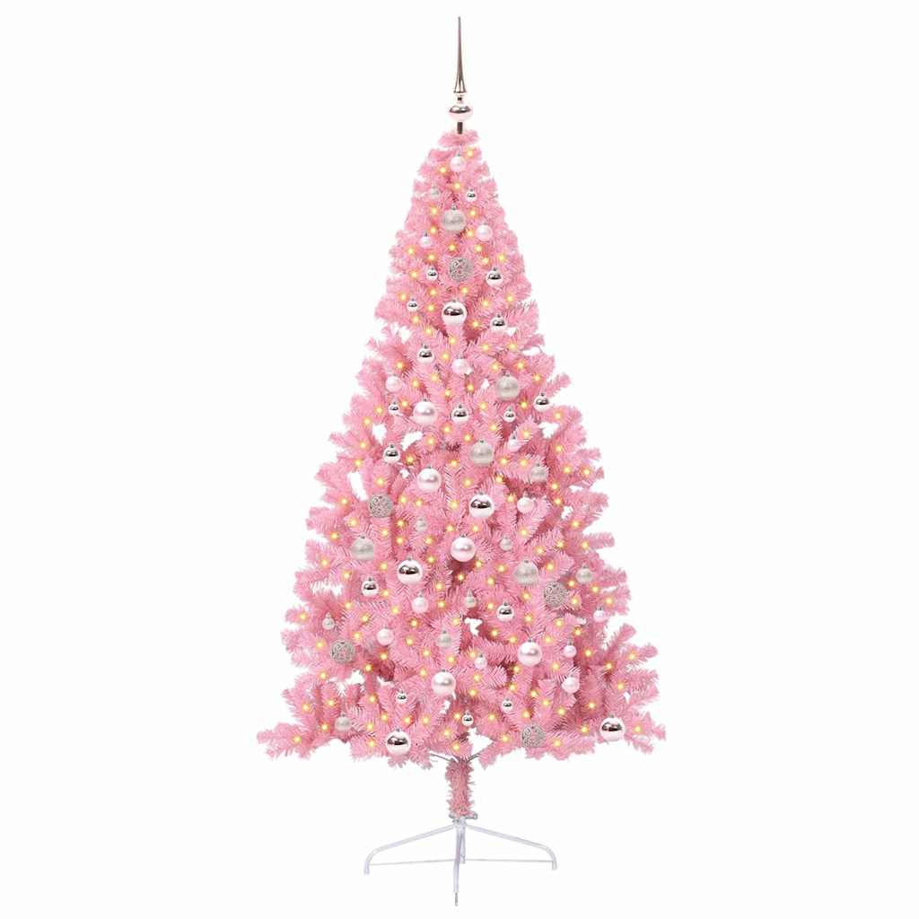 vidaXL Weihnachtsbaum Rosa 240 cm
