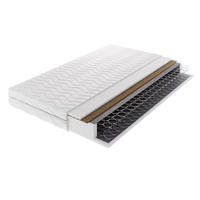 FEDERKERNMATRATZE ZENYA 200x200, H3/H4, Höhe ca.: 18 cm - Weiß, Textil (200/200cm) - MASSENO