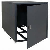 2ER-FAHRRADGARAGE rechteckig Anthrazit - Anthrazit, Metall (113/123/208cm) - MCW