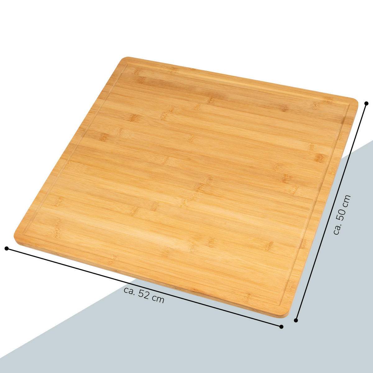 HERDABDECKPLATTE, Bambus - Braun, Holz (52/4/50cm) - bremermann