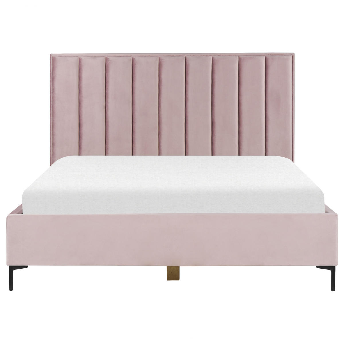 POLSTERBETT 180x200 cm Rosa Sezanne - Pink, Textil (180/200cm) - Beliani