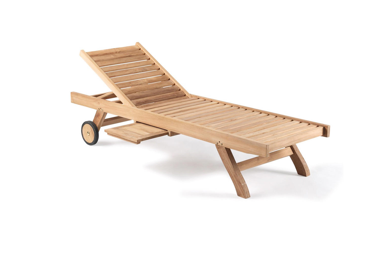 SONNENLIEGE Tamana Braun aus Modernem Teakholz - Braun, Holz (200/37cm) - Concept Usine