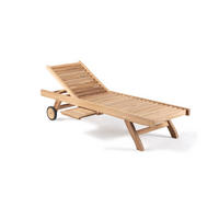 SONNENLIEGE Tamana Braun aus Modernem Teakholz - Braun, Holz (200/37cm) - Concept Usine