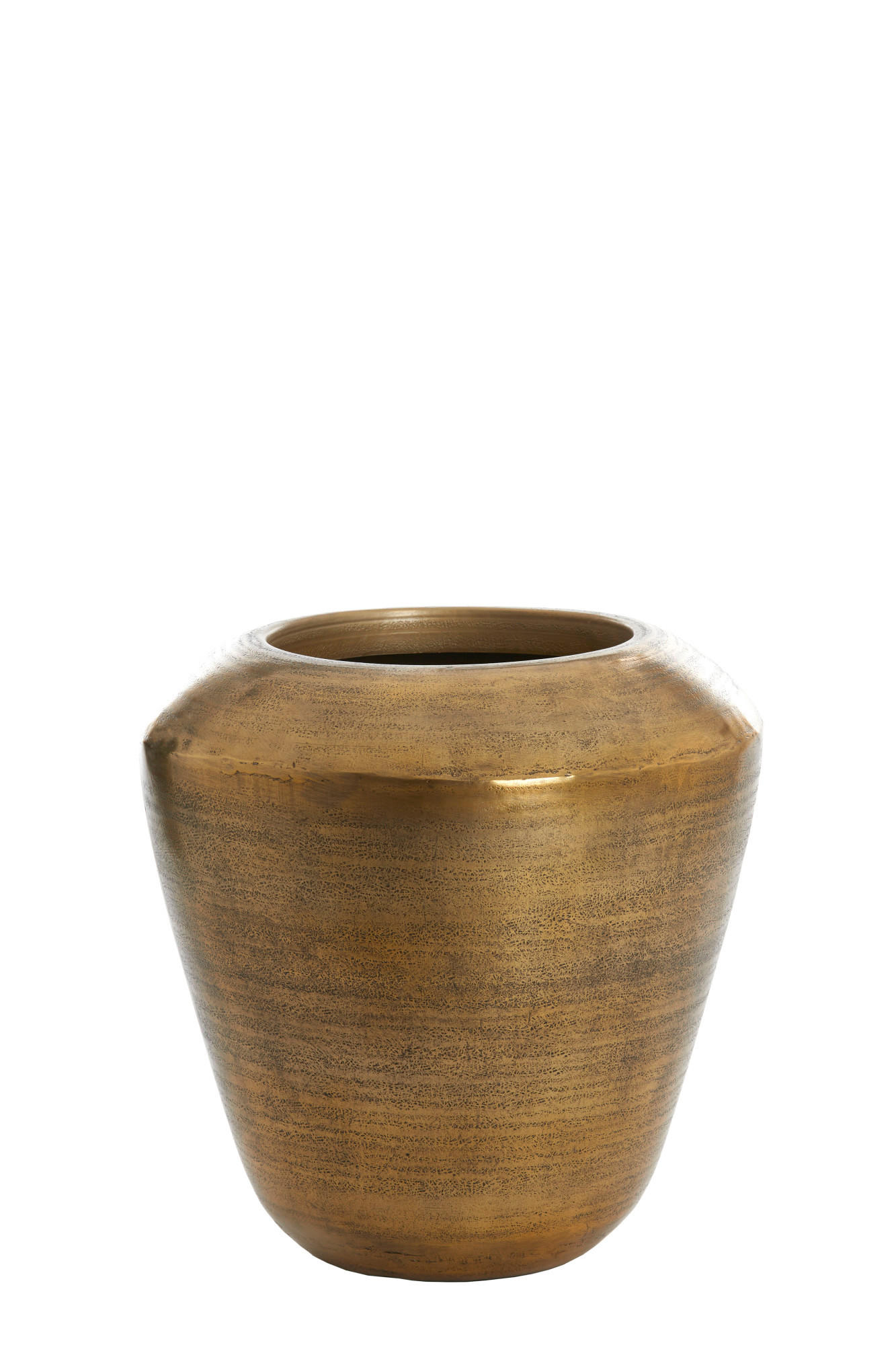 VASE Louie Bronze Ø50/50 cm - Bronzefarben, Metall (50cm) - Light & Living