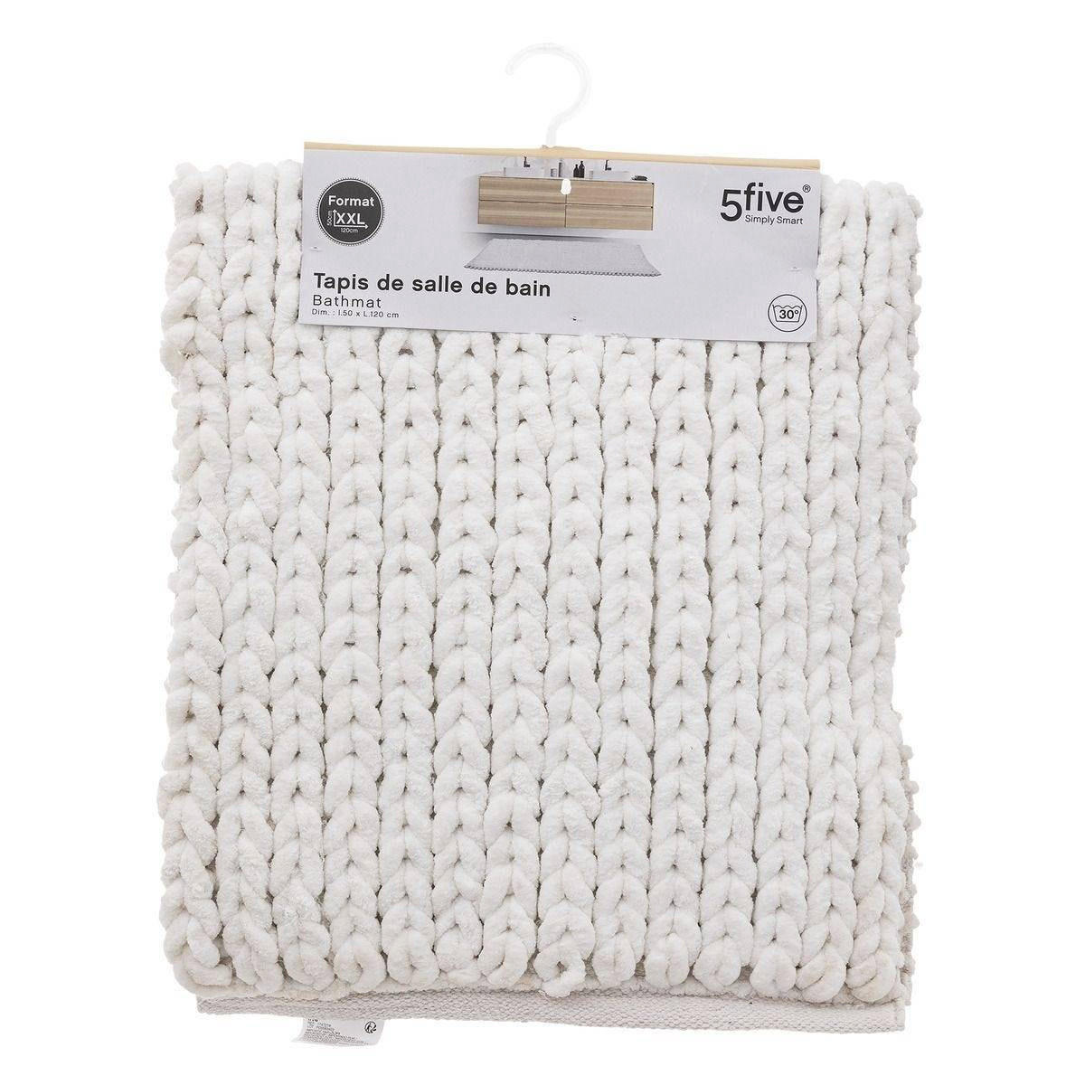 BADTEPPICH Coco 50/120 cm - Weiß, Textil (2/120cm)