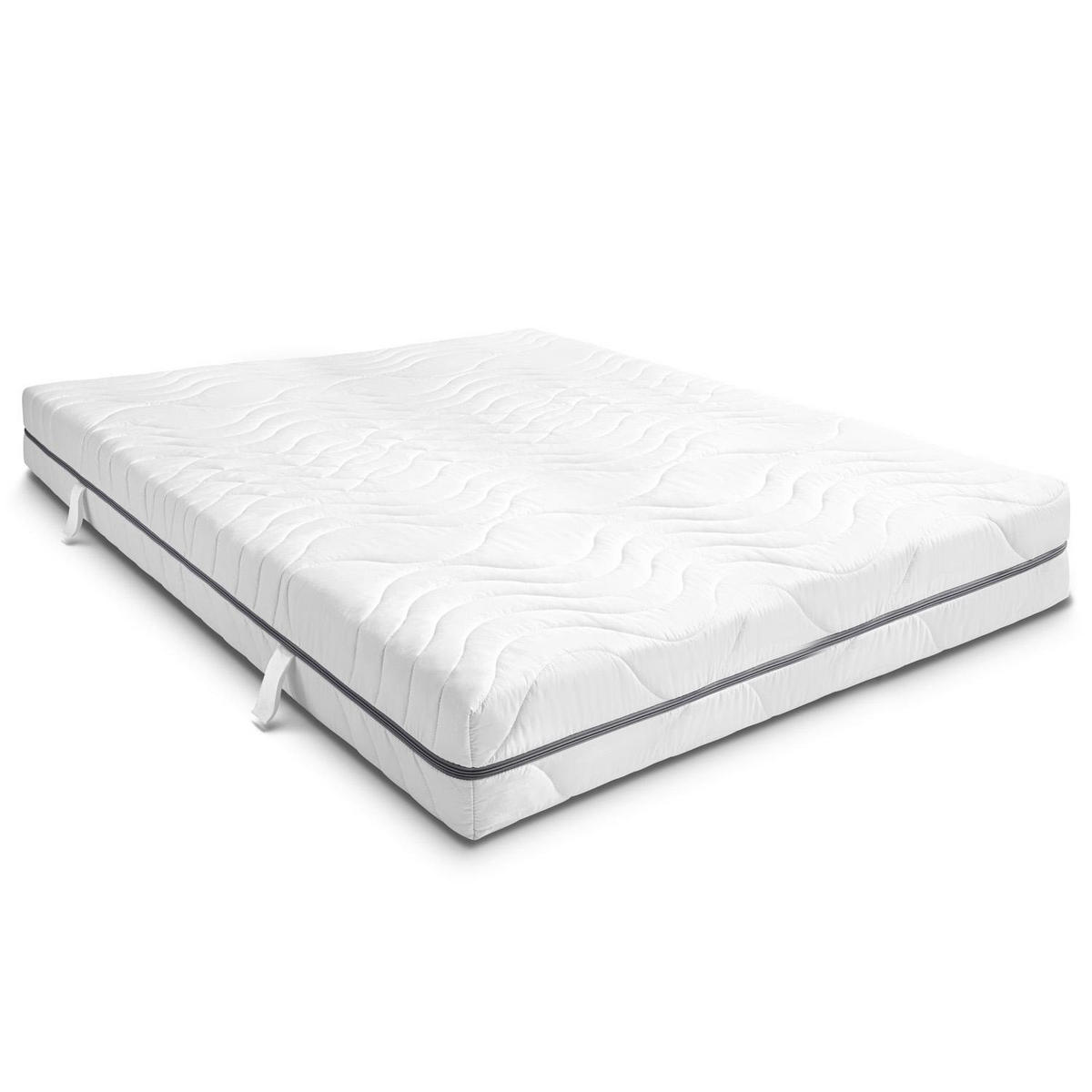 VISCOMATRATZE Smart 140x190 cm - Weiß, Textil (140/190cm) - Sleezzz