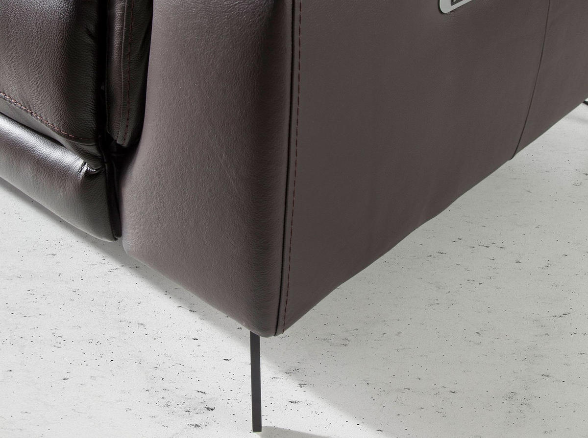 SOFA 2-Sitzer-Relaxsofa aus schokoladenbraunem Leder 170/103/99 cm - Braun, Leder (170/99/103cm) - ANGEL CERDA