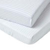 DAMAST-SPANNBETTLAKEN 2er-Set für Babybett, 60/120 cm - Weiß, Textil (60/120cm) - Homescapes