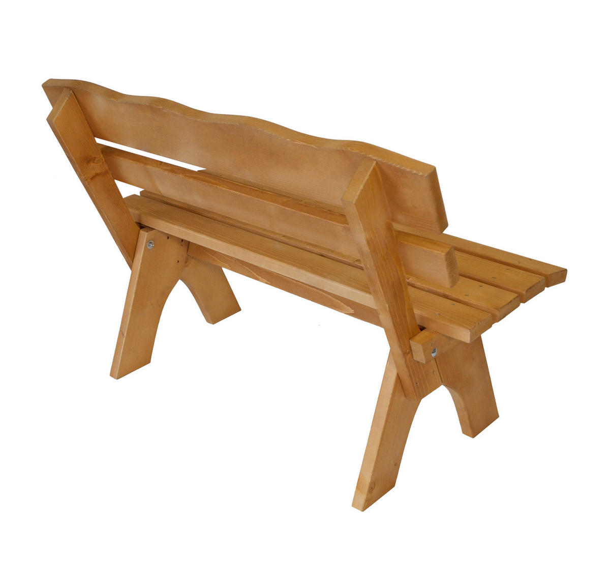 GARTENBANK Drieburg 2-Sitzer 120cm aus Kiefer massiv - Braun, Holz (120/82/60cm) - TPFGarden