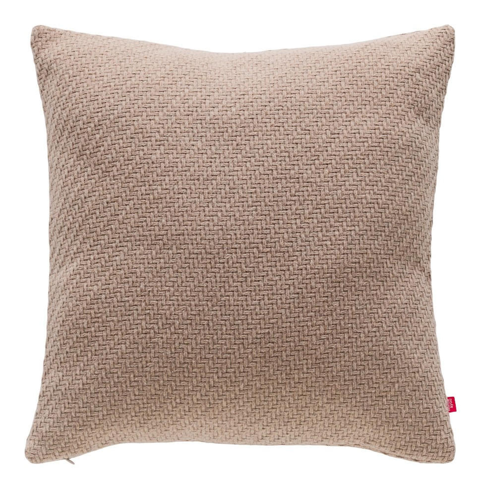 KISSENBEZÜGE MIT WOLLE Caminar - Hellbraun, Textil (45/45/1cm) - home&you