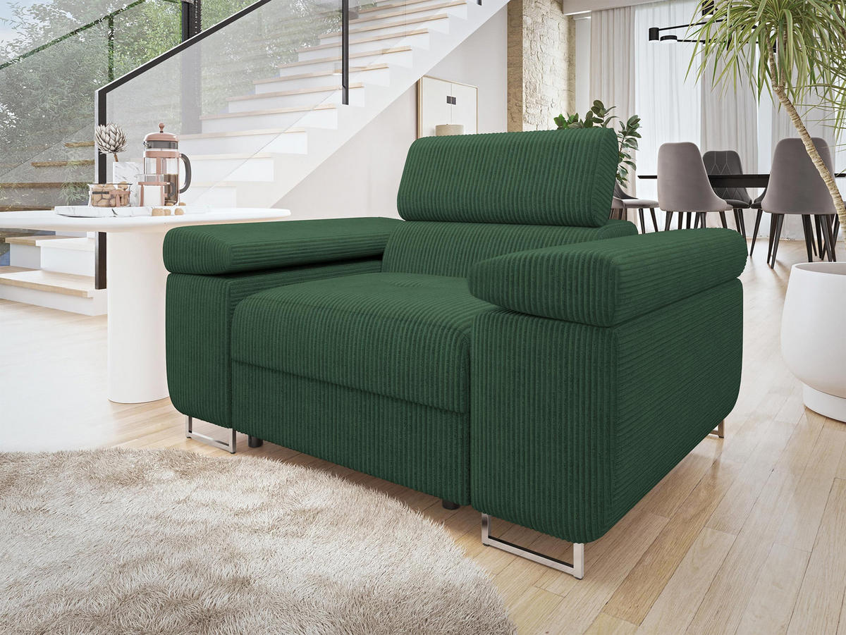 FOTOLIU Torezio Reiat - verde, material textil/lemn (134/90/102cm) - MIRJAN24