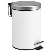 TRETEIMER, weiß, Edelstahl - Weiß, Metall (17/25.5/17cm) - bremermann