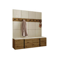 GARDEROBEN-SET Orion V - Beige/Eiche Artisan, Holzwerkstoff/Kunststoff (168/186/46cm) - MIRJAN24