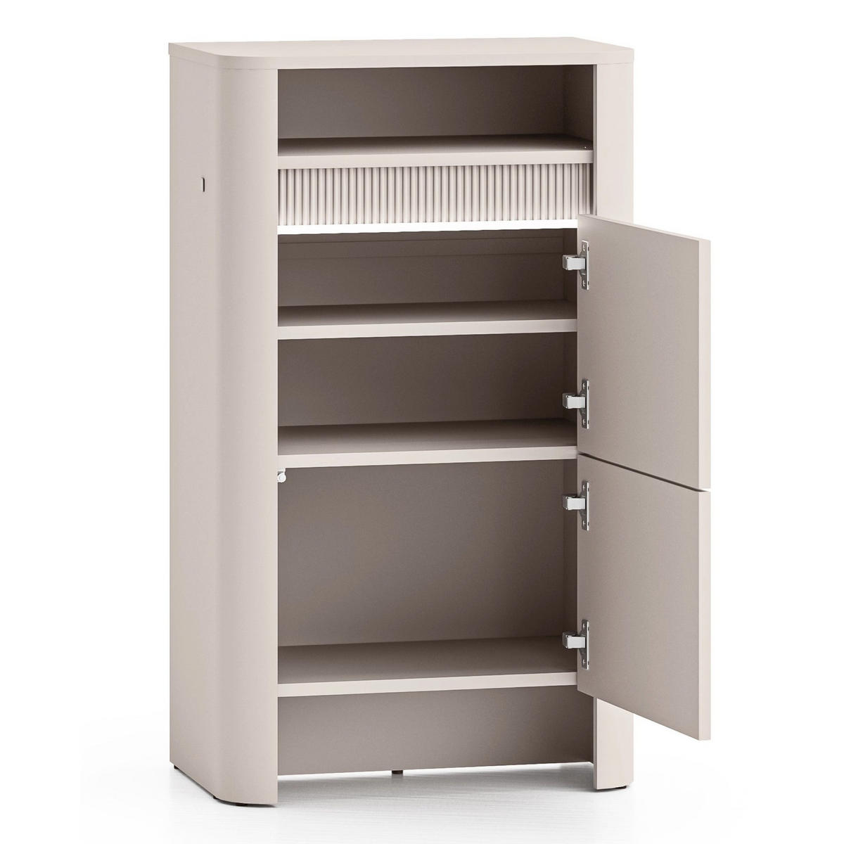 SCHUHSCHRANK Crupet Taupe 54,6 cm - Taupe, Holzwerkstoff (54.6/93.7/34cm) - Homebook