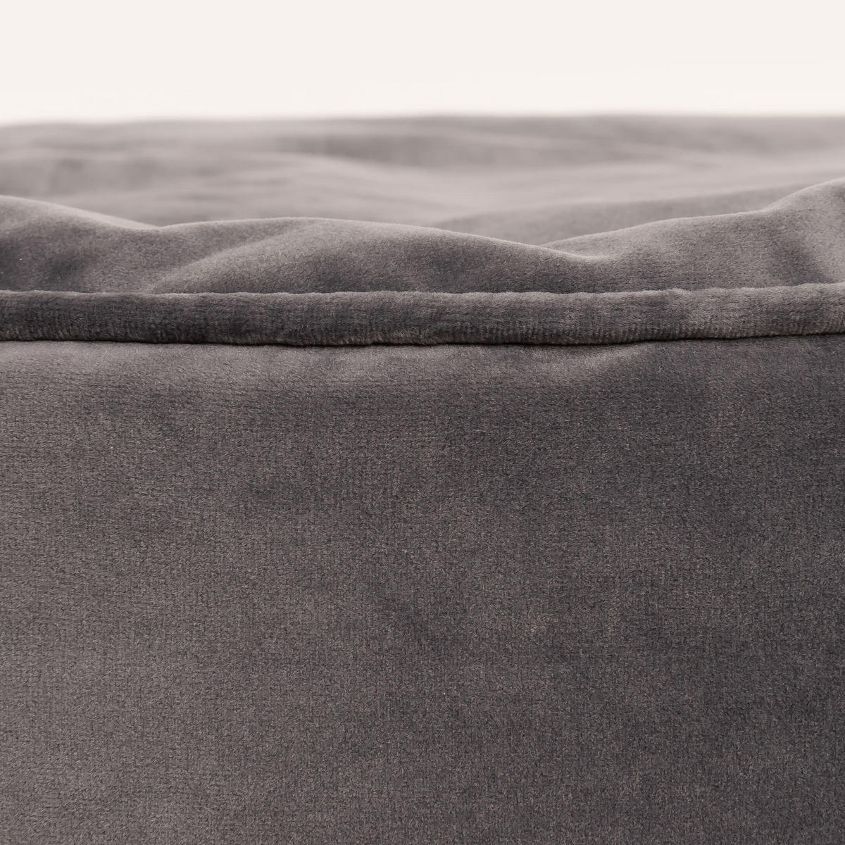 SITZPOUF Rund Milano - Grau, Kunststoff (55/35/55cm) - icon