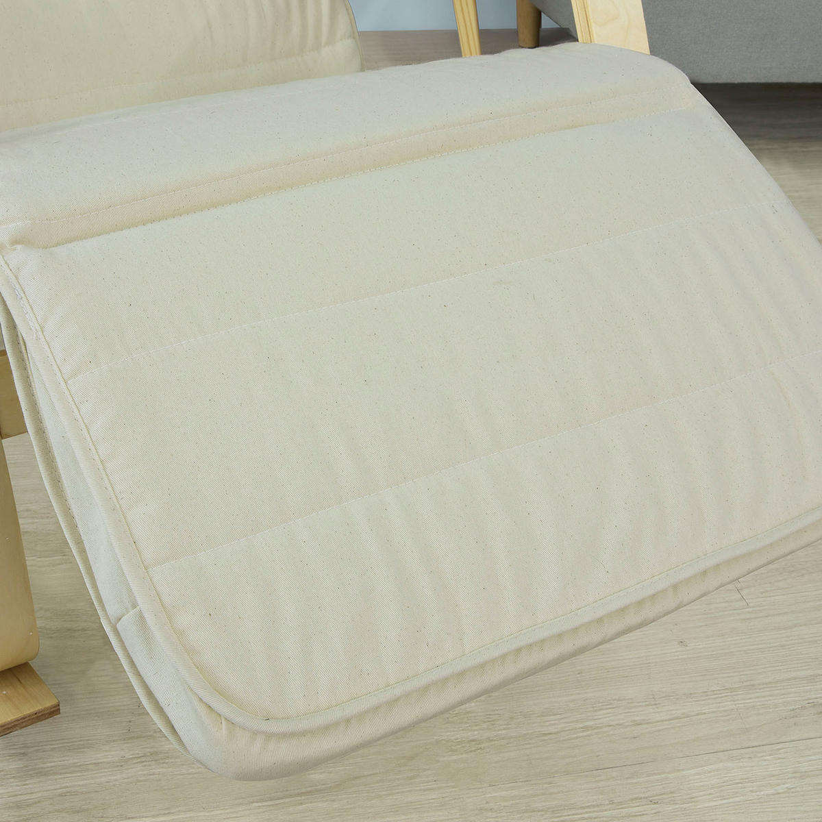 SCHAUKELSTUHL Weiß - Weiß, Holz/Textil (66/80/68cm) - SoBuy