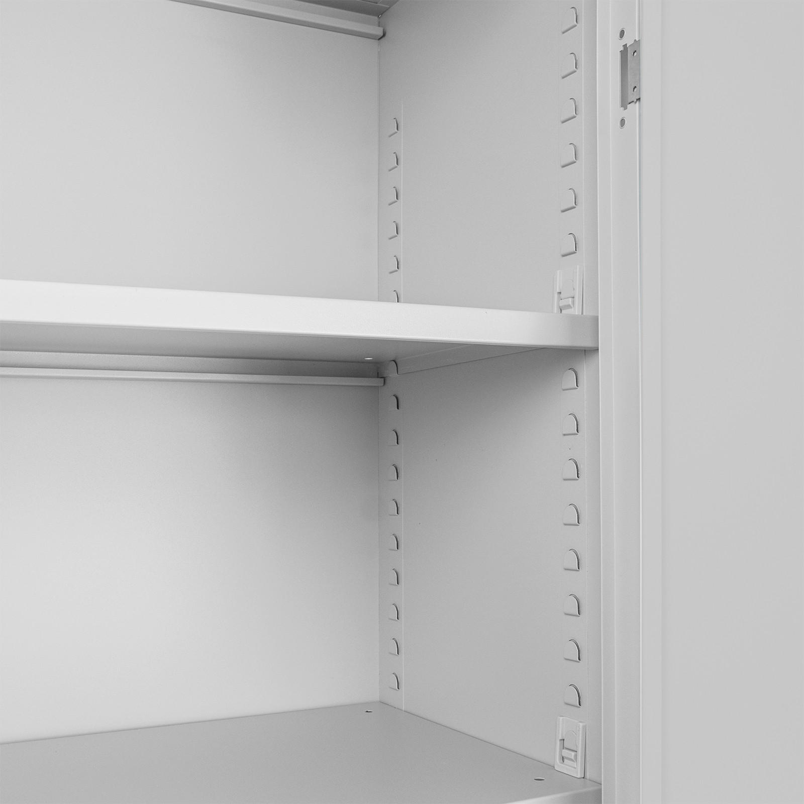 Thumbnail - Proregal Flügeltürenschrank, Blau, Metall, 4 Fächer, 92x195x42 cm, Arbeitszimmer, Aktenschränke