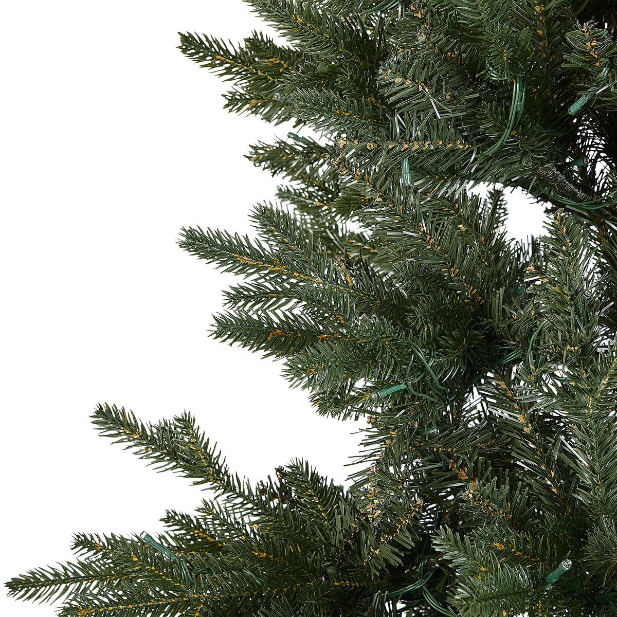 WEIHNACHTSBAUM 210 cm Grün Fiddle - Grün, Kunststoff (210cm) - Beliani