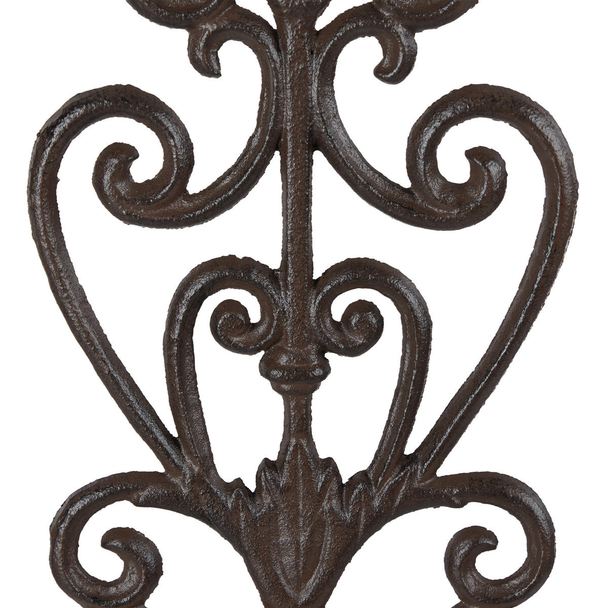 BLUMENHALTER - Dunkelbraun, Metall (17/54/18cm) - Relaxdays