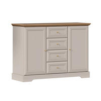 SIDEBOARD Dulci Kašmír a dřevo - kašmírová, kompozitní dřevo (124.7/91.5/46.2cm) - Petits-meubles
