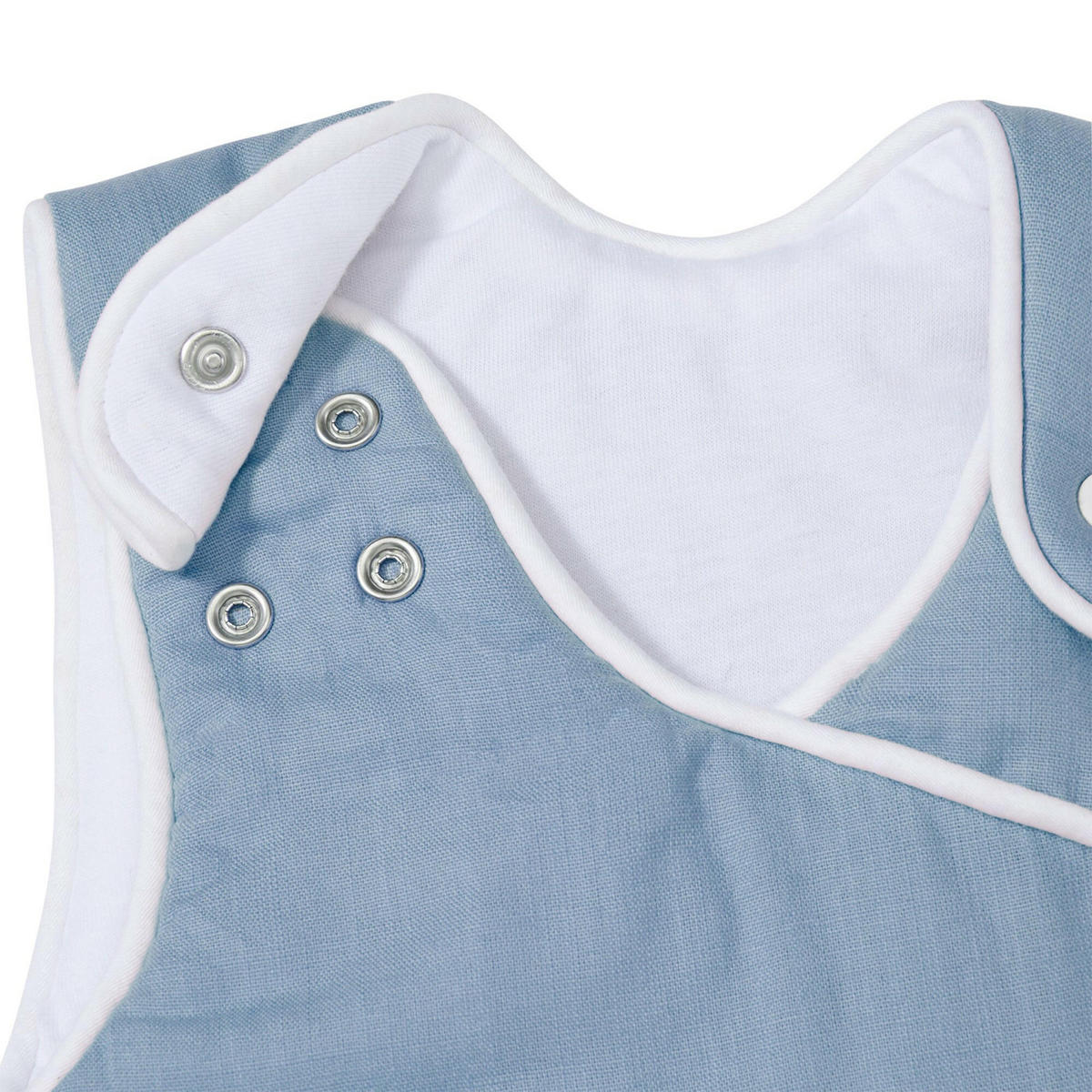 BABYSCHLAFSACK Blau Grau 70 cm - Grau, Textil (42/70cm) - nordic coast company