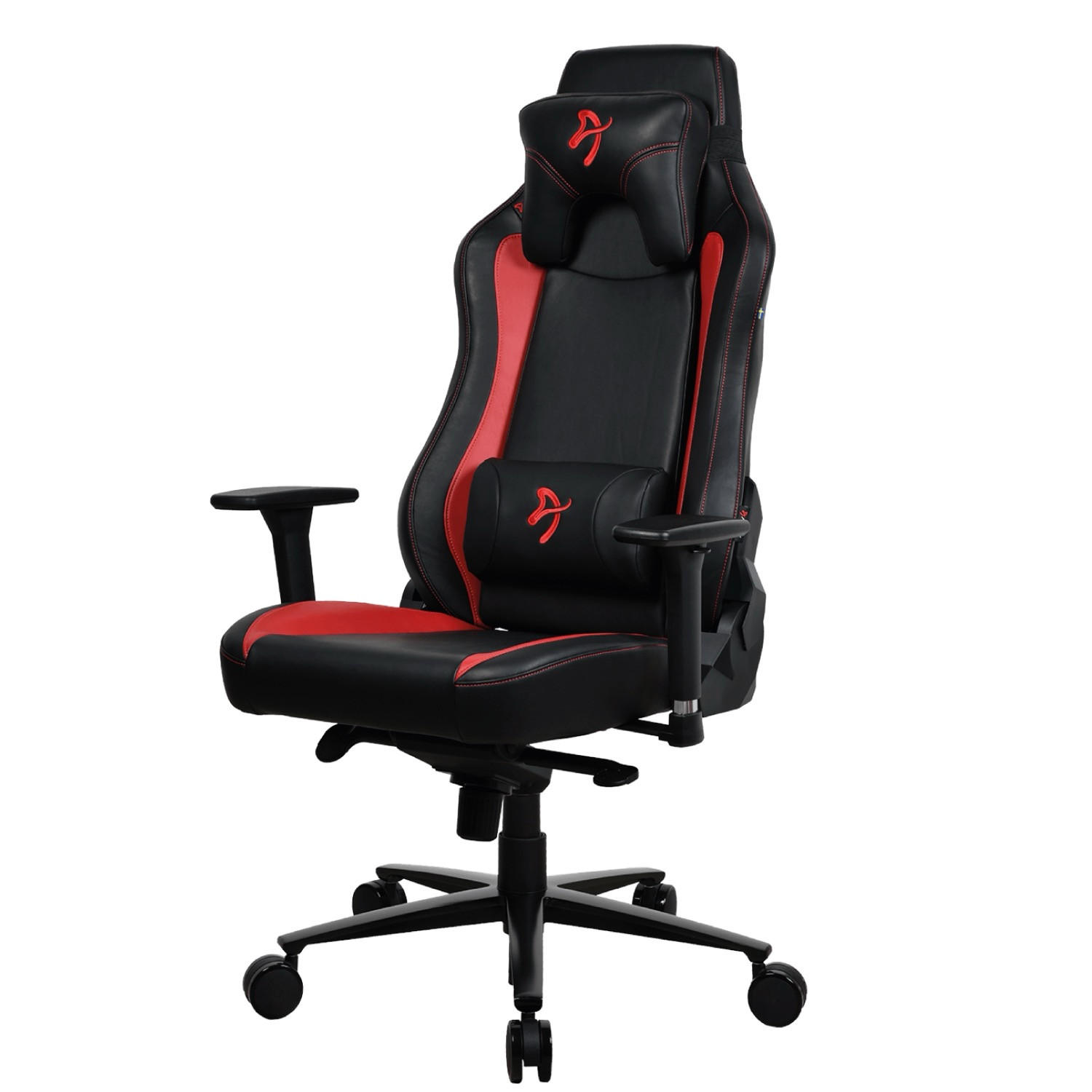 GAMINGSTUHL Vernazza SoftPU™ Schwarz/Rot - Rot/Schwarz, Kunststoff/Metall (68/135/50cm) - Arozzi