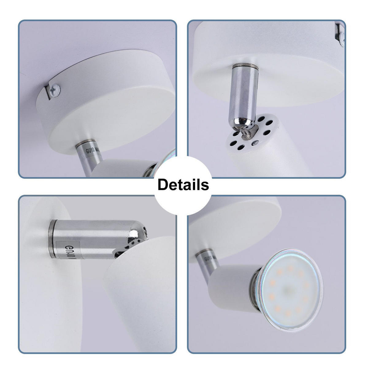 STRAHLER Flensburg 1-flammig 8/8/10 cm - Weiß, Metall (8/8/10cm) - Nettlife