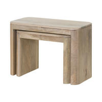 BEISTELLTISCH Mango 59x30x41 weiß lackiert TORONTO #344 - Weiß, Holz (30/59/41cm) - Massivmoebel24