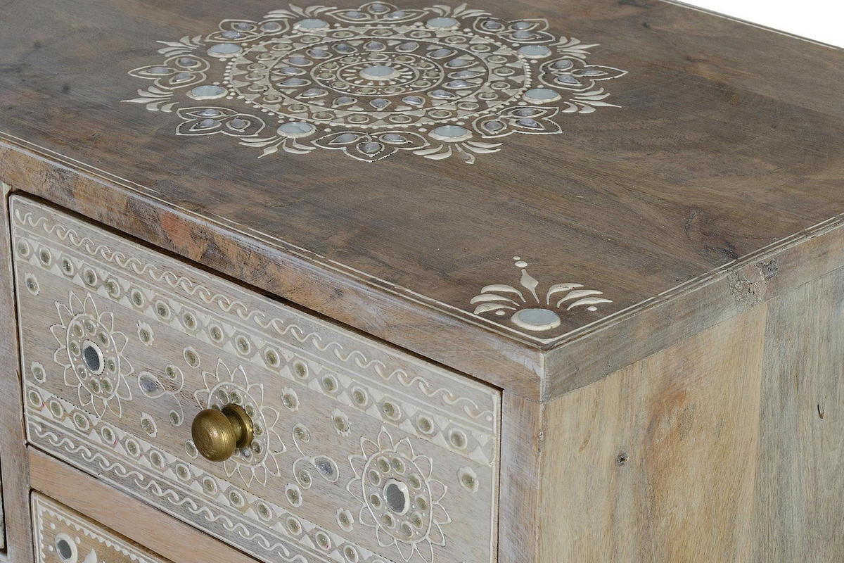 KOMMODE aus Mangoholz - Braun, Holz (30/66/42cm) - Giner y Colomer