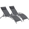 SONNENLIEGE beauty - Grau, Metall (58/93/181cm) - Habitat Garten