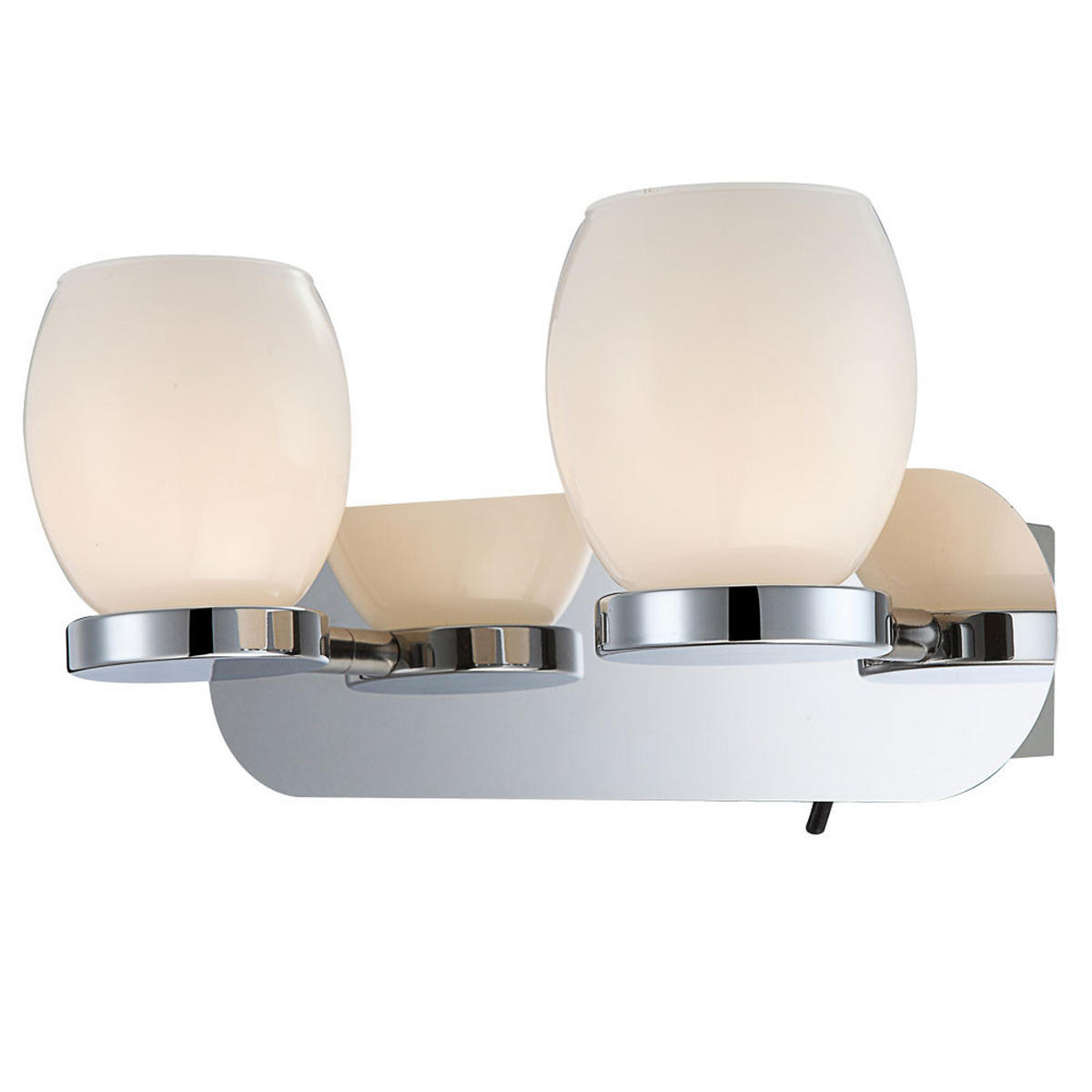 LED WANDLEUCHTE DANO Metall Silber - Silberfarben, Glas (25/10/11cm) - Globo Lighting