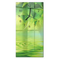 WANDUHR 30x60 cm - Chili-Pfeffer - Grün, Glas (30/60/0.4cm) - TULUP