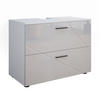 WASCHBECKENUNTERSCHRANK Irma Weiß Hochglanz 80 x 58.6 cm - Weiß Hochglanz/Weiß, Holzwerkstoff (80/58.6/41cm) - Vicco