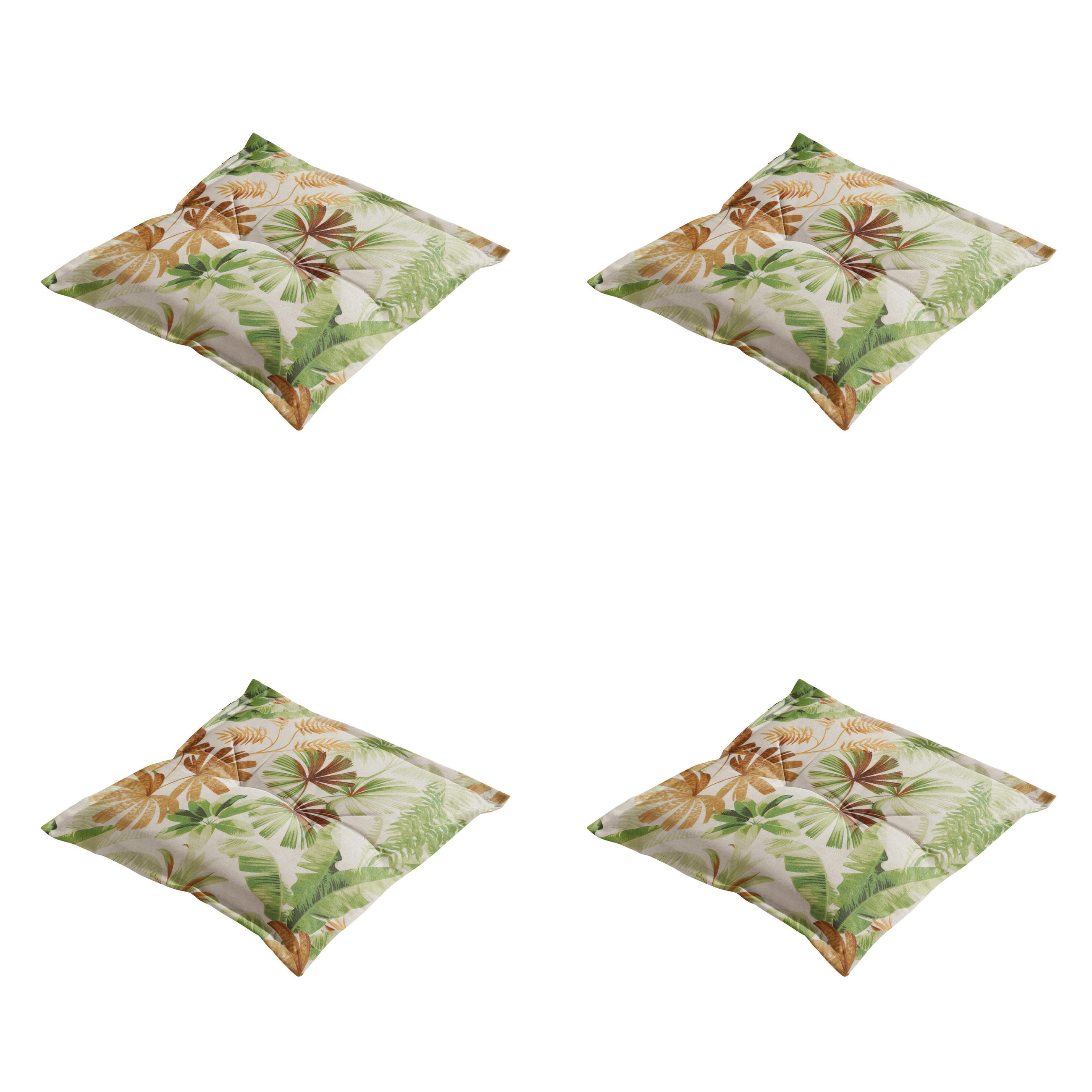 SITZKISSEN Axel - Mehrfarbig - 50/50/7 cm - 4er-Set - Multicolor, Textil (50/7/50cm) - Madison