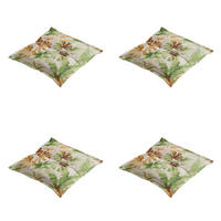 SITZKISSEN Axel - Mehrfarbig - 50/50/7 cm - 4er-Set - Multicolor, Textil (50/7/50cm) - Madison