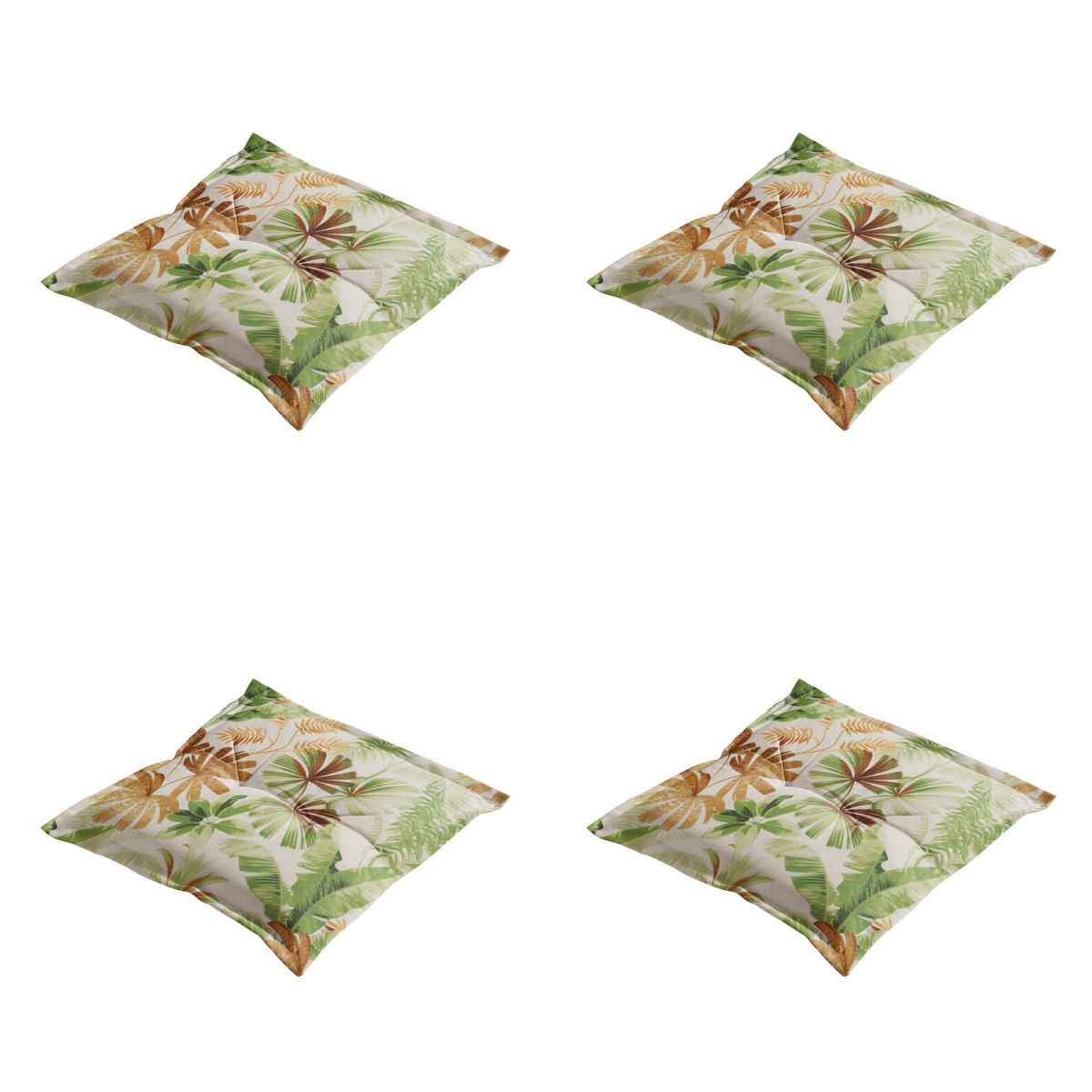 SITZKISSEN Axel - Mehrfarbig - 50/50/7 cm - 4er-Set - Multicolor, Textil (50/7/50cm) - Madison