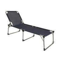 SONNENLIEGE Nimes Verstellbar Anthrazit XXL Gartenliege mit Dach - Anthrazit, Kunststoff (70/45/214cm) - DELUKE