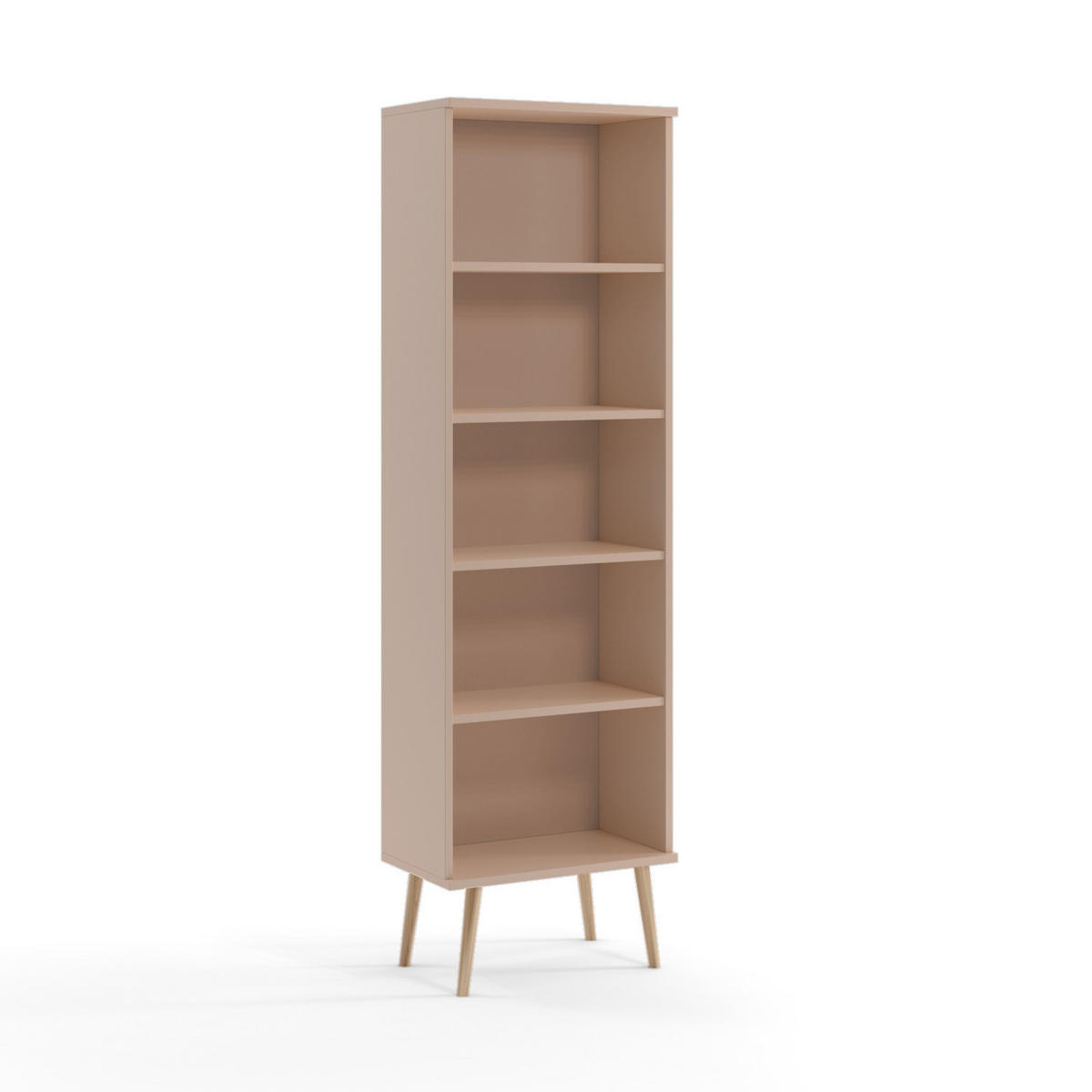 STANDREGAL Bücherregal Monilea MACCHIATO - Hellbraun, Holzwerkstoff (46/180/32cm) - Fedve