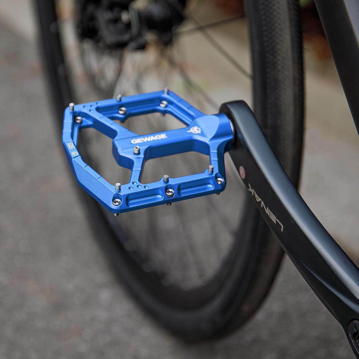 FAHRRADPEDALE CNC Aluminium blau - Blau, Metall (10.4/1.5/11cm)
