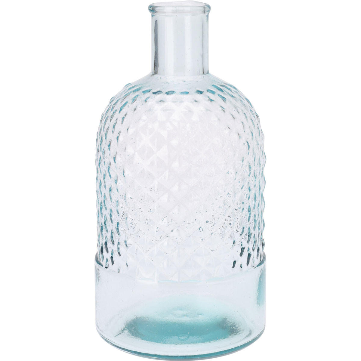 BLUMENVASE aus recyceltem Glas 12/12/23 cm - Transparent, Glas (23cm) - Home Styling Collection
