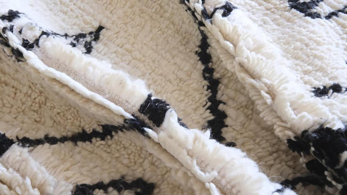 BERBERTEPPICH aus reiner Wolle 246x 353 cm - Weiß, Naturmaterialien (246/353cm) - AFK Living