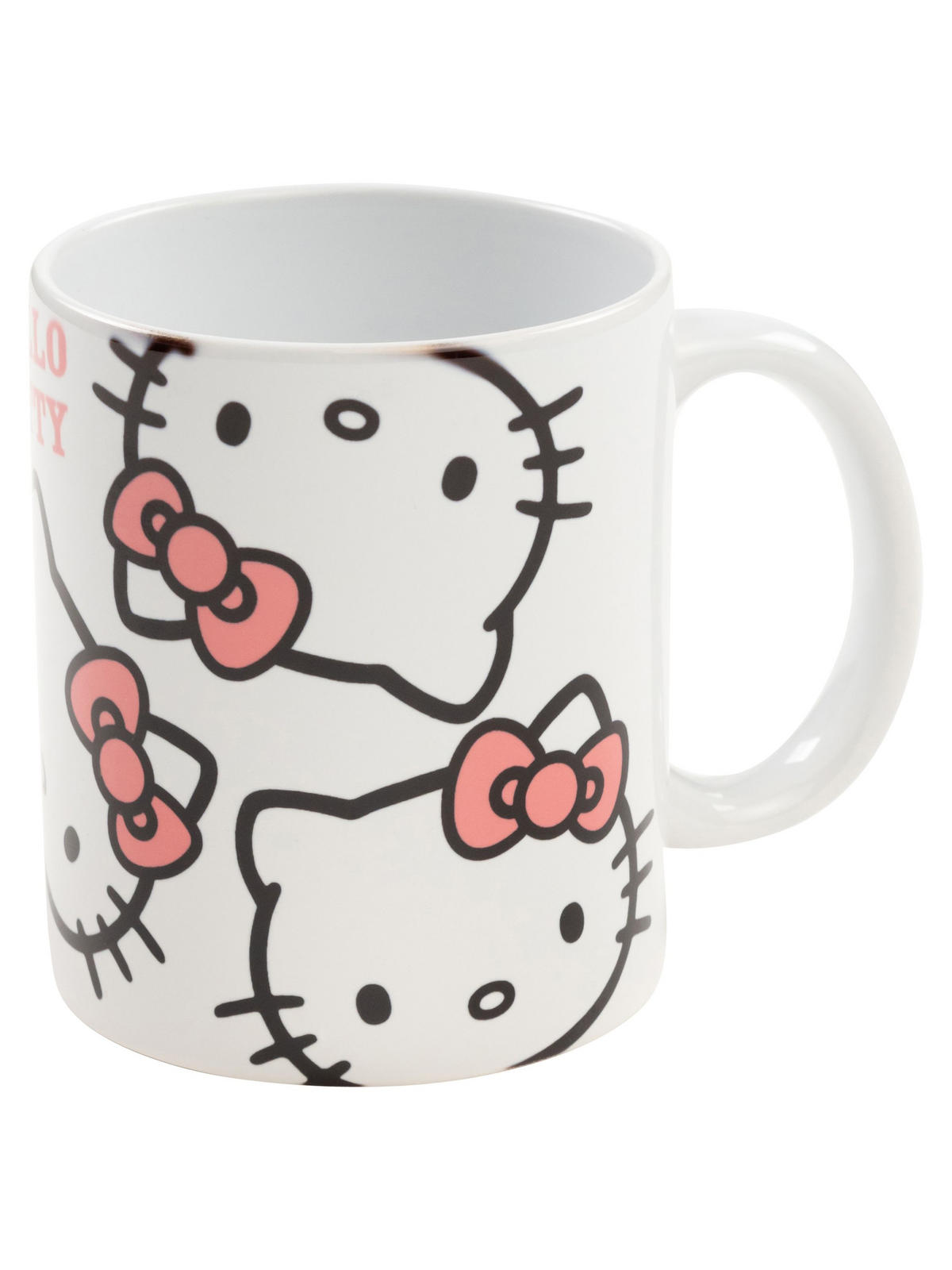 KAFFEEBECHER Hello Kitty Schleife Weiß/Rosa 320 ml - Weiß, Keramik (0.32L) - Hello Kitty