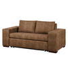 SCHLAFSOFA mit XL Armlehne - Cappuccino, Textil (176/90/90cm) - home24